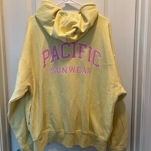 Pacsun Light Yellow Hoodie